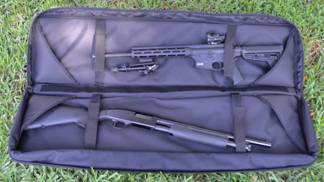 One Lucky customer will win our state of the art Rifle Bag.  It holds 2 rifles (up to 56") and 2  Hand Guns, up to 20 magazines and is also a backpack